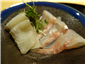 turbot and sea bass sashimi